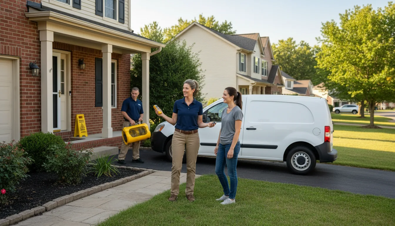 Residential water damage restoration in Algoma, MS